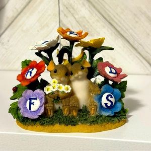 Special edition fitz and Floyd charming tails “a blossoming friendship”